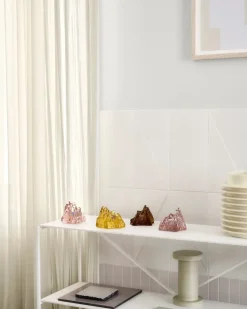 Portavelas The Rock 91 mm, Ámbar