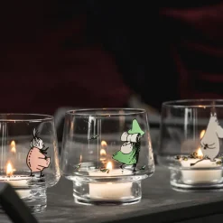 Portavelas The strong-willed, transparente-rosa