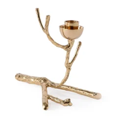 Portavelas Twiggy XS 14 cm, Dorado