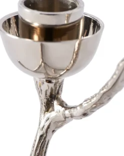 Portavelas Twiggy XS 14 cm, Plateado