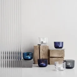 Portavelas Valkea 60 mm, gris