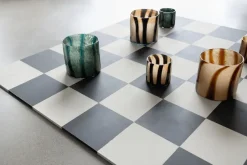 Portavelas-Jarrón Calore M Ø15 cm, Black-beige