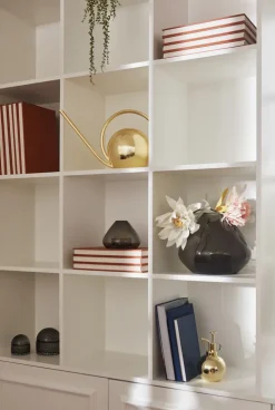 Portavelas-Jarrón Uno 12 cm, negro