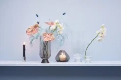 Portavelas-Jarrón Uno 12 cm, negro