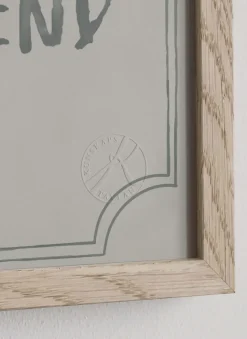 Póster Good friend diploma 21x30 cm, Dusty mint