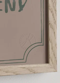 Póster Good friend diploma 21x30 cm, Dusty rose