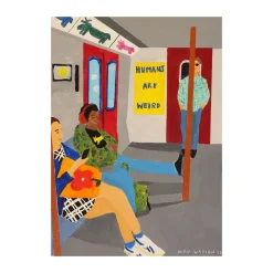 Póster Humans Are Weird, 30x40 cm