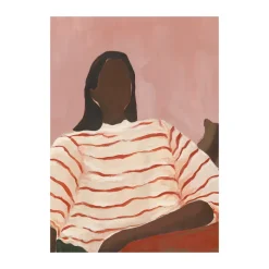 Póster Red Stripes, 30x40 cm