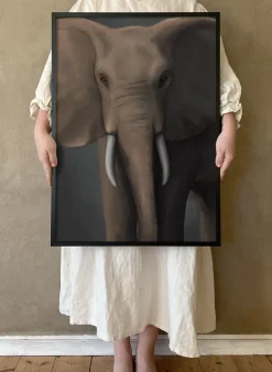 Póster Skogselefant, 30x40 cm