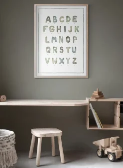 Póster The alphabet watercolour, 30x40 cm