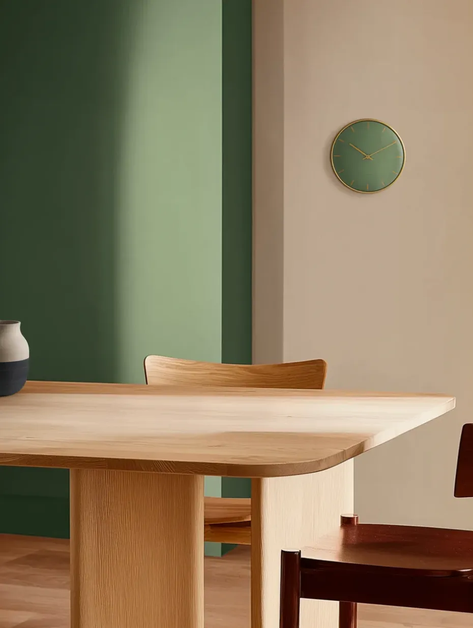 Reloj AJ City Hall, Verde, Ø21 cm