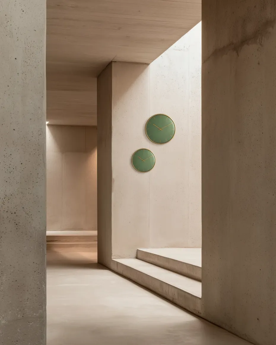 Reloj AJ City Hall, Verde, Ø21 cm