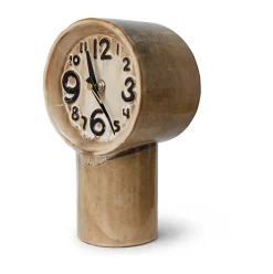 Reloj de cerámica retro 23,5 cm, Cream