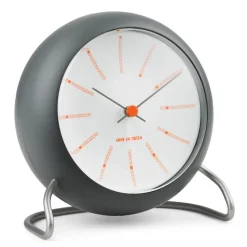 Reloj de mesa AJ Bankers Ø11 cm, gris oscuro