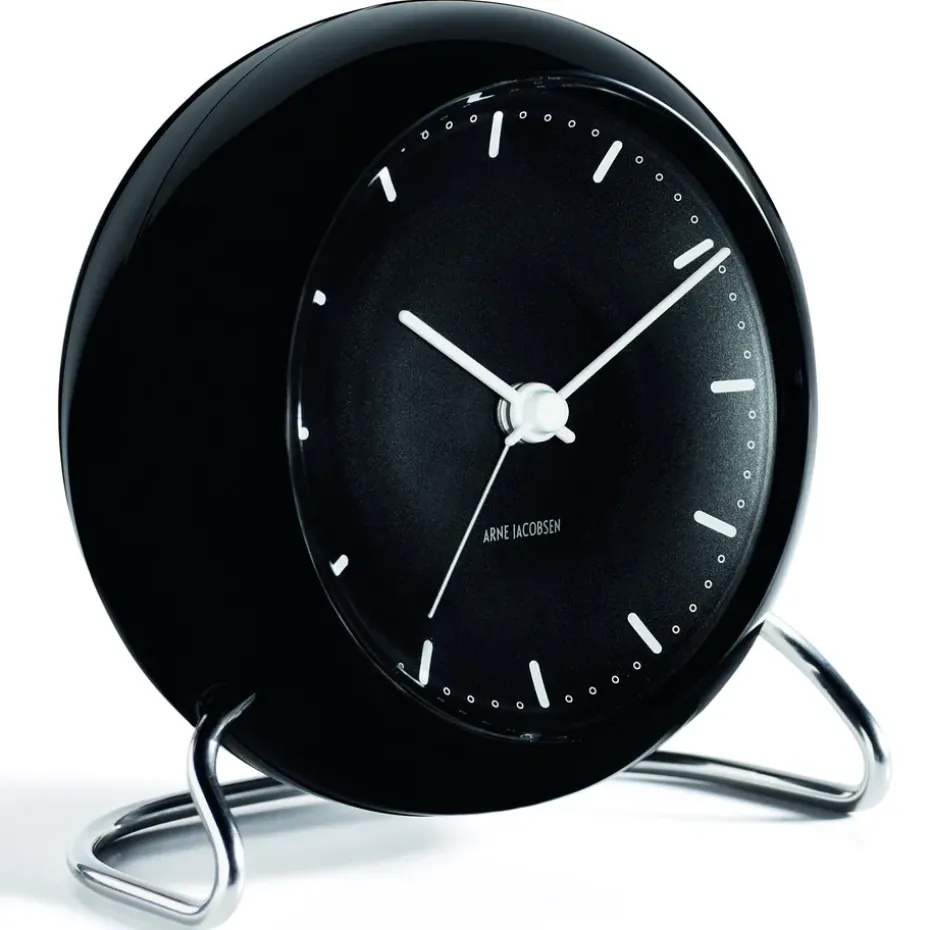 Reloj de mesa AJ City Hall, negro