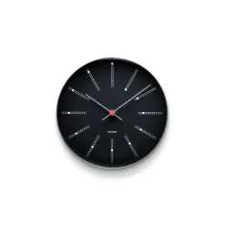 Reloj de pared AJ Bankers negro, Ø 21 cm