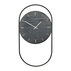 Reloj de pared A-Wall 41x76 cm, Black-brass