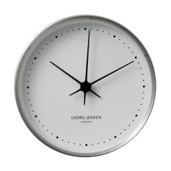 Reloj de pared Koppel, blanco-acero inoxidable, Ø 22 cm