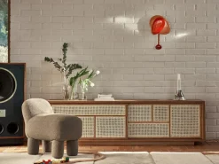 Reloj de pared Mellow Clock, Red