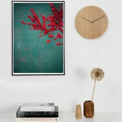 Reloj de pared Watch:Out, roble-acero