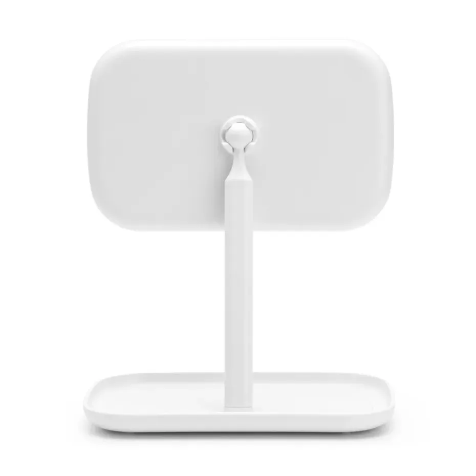 ReNew Espejo con bandeja de almacenaje, blanco