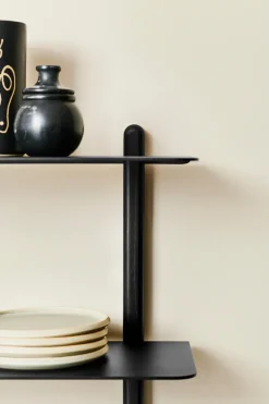 Repisa Nivo D, Ceniza teñida de negro-negro