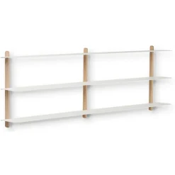 Repisa Nivo D, Roble claro-blanco