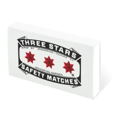 Repuesto de cerillas Three Stars 50-pack, Blanco