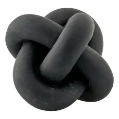 Serafina Decoración nudo 13 cm, Black