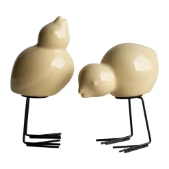 Set de 2 adornos de Pascua Swedish Birds DBKD, Shiny yellow