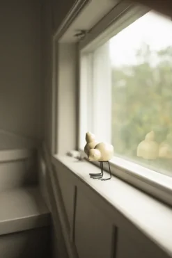 Set de 2 adornos de Pascua Swedish Birds DBKD, Shiny yellow