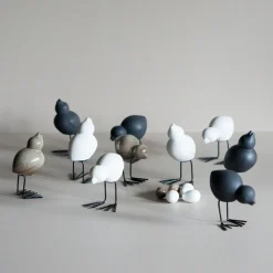 Set de 2 adornos de Pascua Swedish Birds DBKD, Black