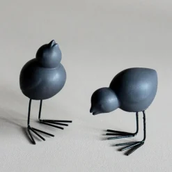 Set de 2 adornos de Pascua Swedish Birds DBKD, Black