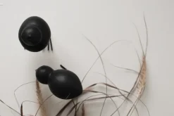 Set de 2 adornos de Pascua Swedish Birds DBKD, Black