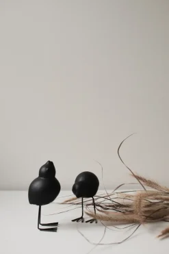 Set de 2 adornos de Pascua Swedish Birds DBKD, Black