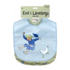 Set de 2 baberos Emil i Lönneberga, Azul
