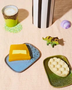 Set de 2 bandejas pequeñas 70's, Asteroids / Grass