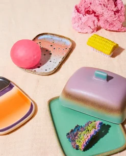 Set de 2 bandejas pequeñas 70's, Asteroids / Grass