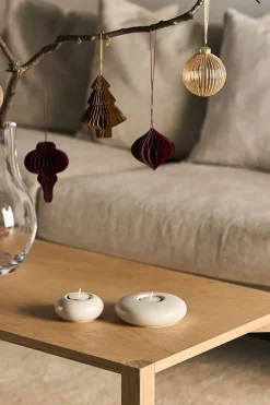 Set de 4 bolas de Navidad Onion, Rojo