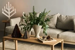 Set de 4 bolas de Navidad Spira, Crudo