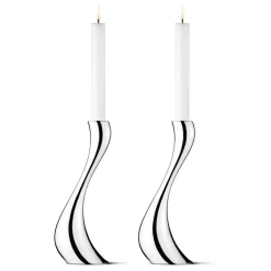 Set de 2 candeleros Cobra, grandes, 24 cm