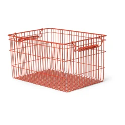 Set de 2 cestas Cala apilables, Poppy red