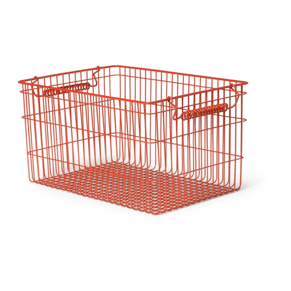 Set de 2 cestas Cala apilables, Poppy red