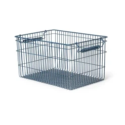 Set de 2 cestas Cala apilables, Dark blue