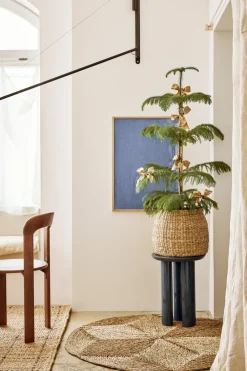 Set de 2 cestas con asa Esther, Natural