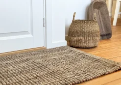 Set de 2 cestas con asa Esther, Natural