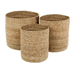 Set de 3 cestas Emil small, natural