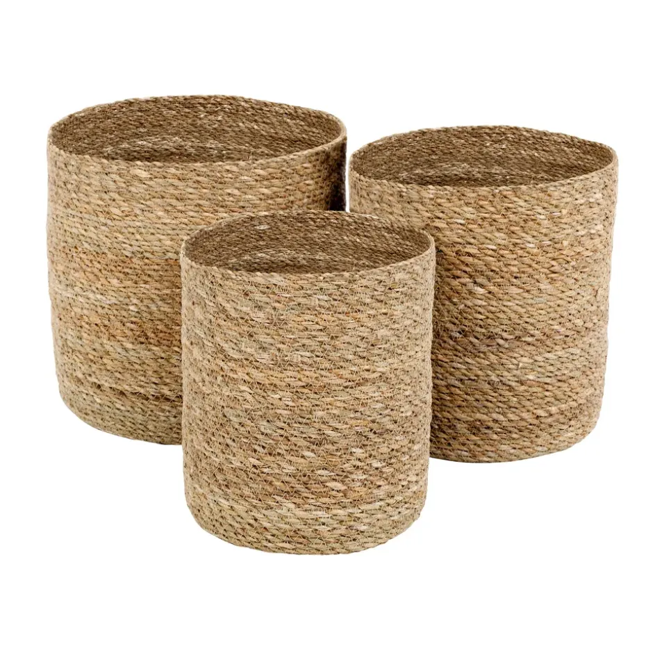 Set de 3 cestas Emil small, natural