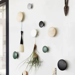 Set de 5 colgadores de pared The Dots, negro