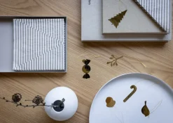 Set de 4 colgantes de navidad Cooee latón, Tree